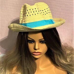 New Fedora Summer Beach Straw Like Medium Sun Hat